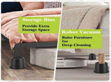 4 PCS Furniture Risers 4 Inch, Bed Risers Heavy Duty for Table Desk Couch Chair Sofa Cabinet Bed V1370-AZ4-10319