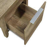 Bedside Table 2 drawers Storage Table Night Stand MDF in Oak V43-BST-CELOAK