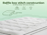Giselle Bedding King Single Mattress Topper 5cm Coral Fleece TOPPER-FLEECE-5-KS