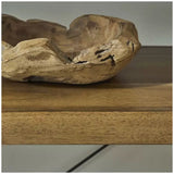 Adjustable Bookcase with Open Shelves, Rubberwood and Acacia Veneers, Indoor Use LSB-68976