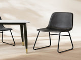 Levede 2x Dining Chairs Kitchen Table Black CH1111-2-BK