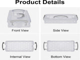 2 Pack 3 Tier Clear Plastic Storage Box with Lid and Handles, Portable Craft Organizer Container for V1237-ZY00B0CG6CJZJJ