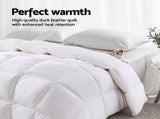 Giselle Bedding 700GSM Duck Down Feather Quilt Duvet Doona Winter Blanket Double QUILT-DFD-700-D1