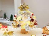 mini desktop Christmas tree, flocked pink Christmas tree, Christmas tree set, Christmas decorations, V1106-128-84940-CHR-5