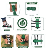 2 set Lawn Aerator for Grass - 26 Spikes and 4 Adjustable Straps Pre-Assembled Grass Aerator V1192-AZ-W-35249