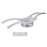 LED Ceiling Light Remote Control Dimming 4 Wavy Ceiling Lamp Tube for Living Room Bedroom AC85265V V1294-YM0715-3119210250511