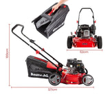 Baumr-AG Lawn Mower 139CC 17 Petrol Push Lawnmower 4-Stroke Engine Catch V219-MOWPSHBMRA17S