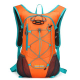 Orange-Capacity Storage Backpack, featuring a main compartment with multiple organized pockets for V1106-SJBB003