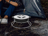 Stainless Steel Round Pot Rack for Outdoor Cooking, Portable Corner Wire Rack, Round Boiler Storage V1366-AZ2-W-28516