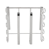 Under Cabinet Hanging Shelf Stainless Steel Under Shelf Storage Rack with Multiple Hooks for Cutting V1294-YM0901-3118240222511