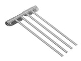 Swivel Towel Bar Swing Out Towel Rack for Bathroom Wall Towel Holder 304 Stainless Steel 4 Arm V1294-YM0901-3112240047312