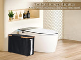 Toilet Paper Storage Basket with Lid, Holds 9-12 Rollsblack V1188-MS-525-004