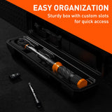 3Pc 1/4" Drive Click Torque Wrench Ratchet Socket Adaptor Extension WorkShop V465-81035