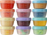 6Pcs 2Oz Small Containers With Lids,Reusable Plastic Storage Jars For Snack And Puree, Salad V1189-LWWAL-20260401-06669