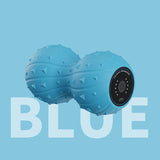 vibration massage ball, peanut massage ball, deep tissue massage, muscle relaxation, fascia release, V1106-DSZ-XXX-NNN-BLU-L