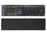 Foldable Keyboard F69 Transparent Bluetooth Keyboard Triple Device Connection V1263-JX-7780