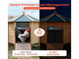Automatic Chicken Coop Door, Battery Powered Chicken Coop Door with Timer & Manual Setting, V952-JSKMQHSSKGDCAG9SN001V9