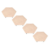 4pcs Stepping Stones Outdoor with 24pcs Ground Stakes Weather Resistant Decorative Stone for Garden V1294-YM0901-3111240178911