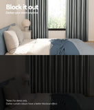 Artiss 2X Blockout Curtains Eyelet 240x230cm Grey Shine BC-SHINE-240X230-GY