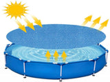 Insulation foil for outdoor pools - 2.4 m diameter - Blue - 1 piece V1188-ZXY-10901