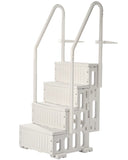 4-Step White Robust Pool Ladder of 2 Handrails for 1219.2-1371.6 mm Pools V952-DXYCTLTSFSSLMT8OVV0