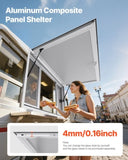 Concession Window 1346x838 mm, Aluminum Alloy Service Window for Food Truck, Up to 85 Degrees Stand V952-SCFWCK5333YC3THT4001V0