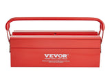 Metal Tool Box, 14-inch, 2-Tier 3-Tray Portable Folding Tool Chest Organizer with Handle & Lock V952-FDSBXSGJX14I7NN0BV0