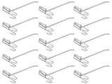 30pcs Supermarket Hook Iron Grid Shelf Hook Jewelry Display Shelf Hook 3.5mm Thickness15cm / 5.9in V1294-YM0721-3117210001012