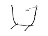 Gardeon Hammock Chair Stand Iron Frame w/ Phone Holder Black HM-CHAIR-STD-H