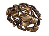 Lion Head Art Wall Decor Resin Vivid Lion Head Wall Mounted Art Sculpture for Living Room V1294-YM0706-3115230051311