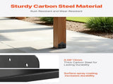 8x8 Post Base 2 Pcs, Inner Size 7.9x7.5 inch / 200x190 mm Post Brackets, Heavy Duty Carbon Steel V952-BBLZDZTG1PCSPAADQ001V0