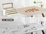 4 Layer Jewelry Box PU Leather Jewellery Organizer Multi-functional Storage Case with Clear Glass V985-JEWELRYORGANIZER