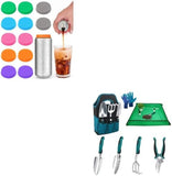 Silicone Soda Can Cover Lids, 12 Pack Reusable Soda Can Lids Garden Tools Sets, Gardening Tool Set V1258-DP02-C-956