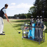 VEVOR Golf Storage Garage Organizer, 3 Golf Bag Stand Holder and Other Sports Equipment Storage V952-GEFSNJHSS4G3RW6OGV0