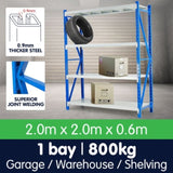 Centurion 1 Bay Garage Storage Steel Rack Long Span Shelving 2.0m-wide 800kg LS-200