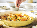 BUYDEEM CP581 Enameled Cast Iron Dutch Oven Yellow V943-CP581-28CM-YELLOW