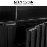 Sarantino Eleni 2-Door Sideboard - Black TBL-751-00-BLK