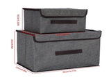 4 Pcs Non Woven Storage Box Case Dustproof Collapsible Two Large and Two Small for Household Home V1294-YM0512-3117220250913