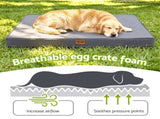 i.Pet Dog Bed XL Water-resistant Egg Crate Foam Orthopedic Pet Mat Grey DBED-PAD-XL-GY
