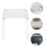 2Pcs White Metal Mesh Locker Organizer Shelf Stackable for School Locker Storage V1192-AZ-W-21223