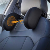 Beige Adjustable 3D Memory Foam Car Seat Headrest with Side Support, Universal Neck Pillow for V888-ELOSUNG13820