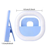 Rechargeable Clip-On Selfie Light For Mobile Phones - Blue V562-C1050583060DBT