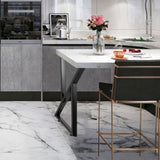Metal Table Set of 2 Dining Table Black Desk, 28 Height 20 Width Heavy Duty Bench V952-TZZT28X20YC8ZFG01V0