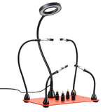 VEVOR Magnetic Helping Hands Soldering Station 3X LED Magnifying Lamp 4 PCB Holders V952-FZSHJZ4GFZS4APD39001V9