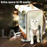 Grey Large Capacity Breathable Foldable Pet Trolley Travel Cat Carrier with Wheels, Portable, V888-ELOSUNG13146