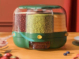 Grains Separate Storage Box Rotating Rice Bucket Food Grade Household Bean Storage Tank Large 6.5kg V1294-YM0716-3118220158611