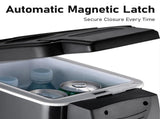 6L Car Refrigerator Cooler & Warmer, Portable Electric Cooler for Travel,12V Mini Fridge with Cup V1107-CS-FNECN32