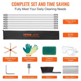 7 m Chimney Sweep Kit, w/ 7 Reinforced Nylon Flexible Rods, Ergonomic Chimney Cleaning Brush, V952-YCS23YC1PCS7325NNV0
