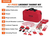 Electrical Lockout Tagout Kit, 47 PCS Safety Loto Kit Includes Padlocks, Hasps, Tags, Nylon Ties, V952-AQSJTZ47JBDGWLU0XV0