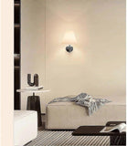 Battery Operated Wall Sconces Set of 2, USB Rechargeable Wireless Lamps, Remote, Linen Shade V1263-JX-5781